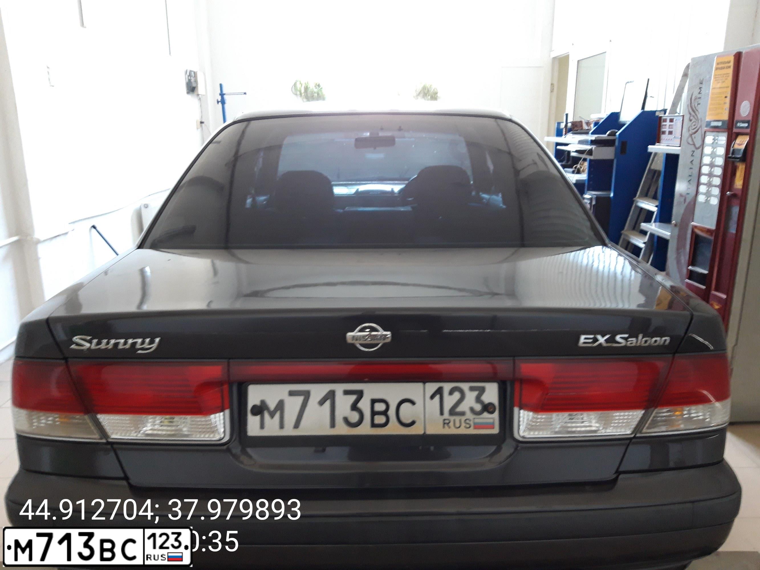Фото автомобиля NISSAN SUNNY, 1999 — госномер Е334ЕУ01