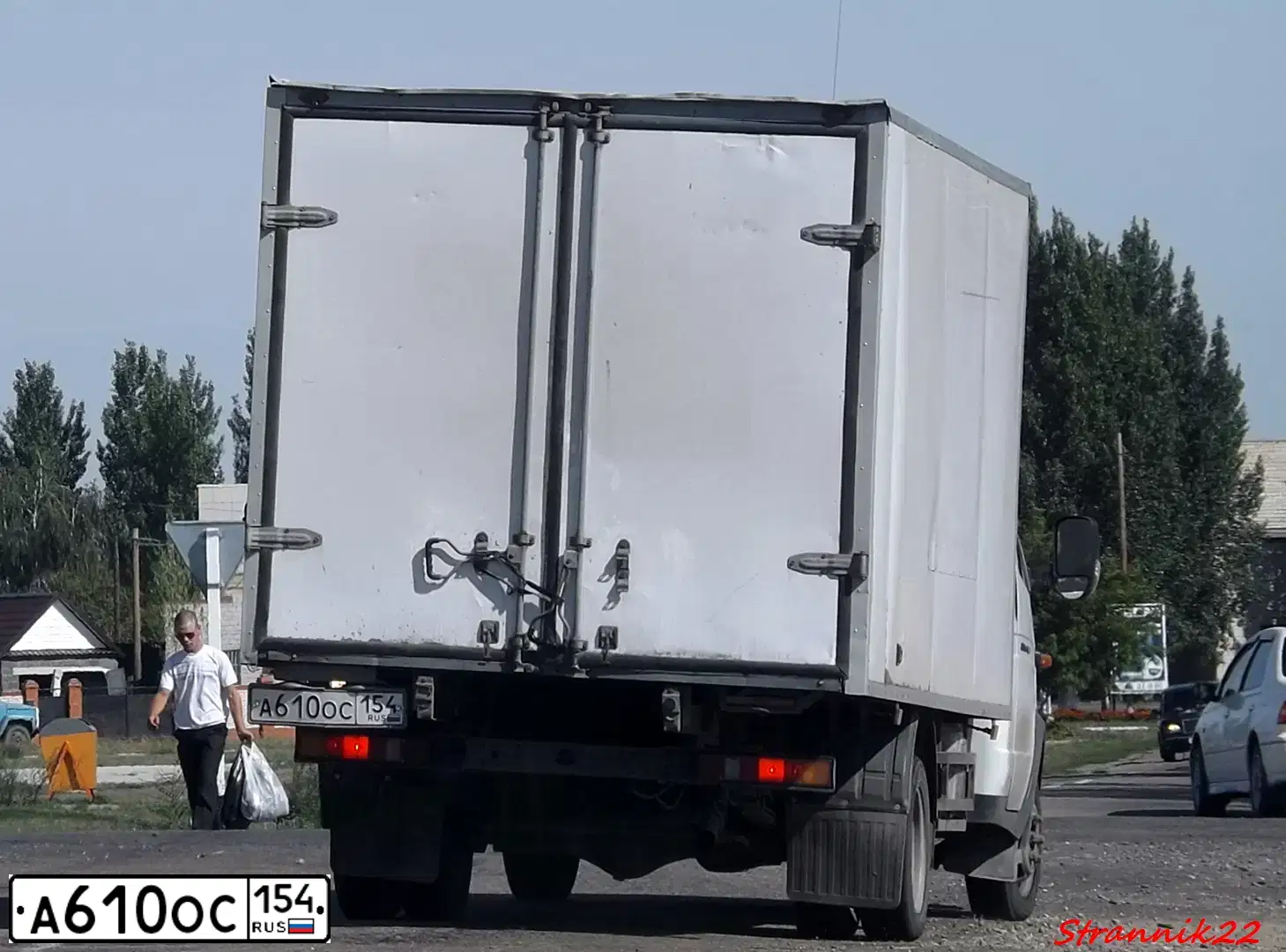 Фото автомобиля GAZ 3302 EL, 2011 — госномер А610ОС154. Цвет: БЕЛЫЙ