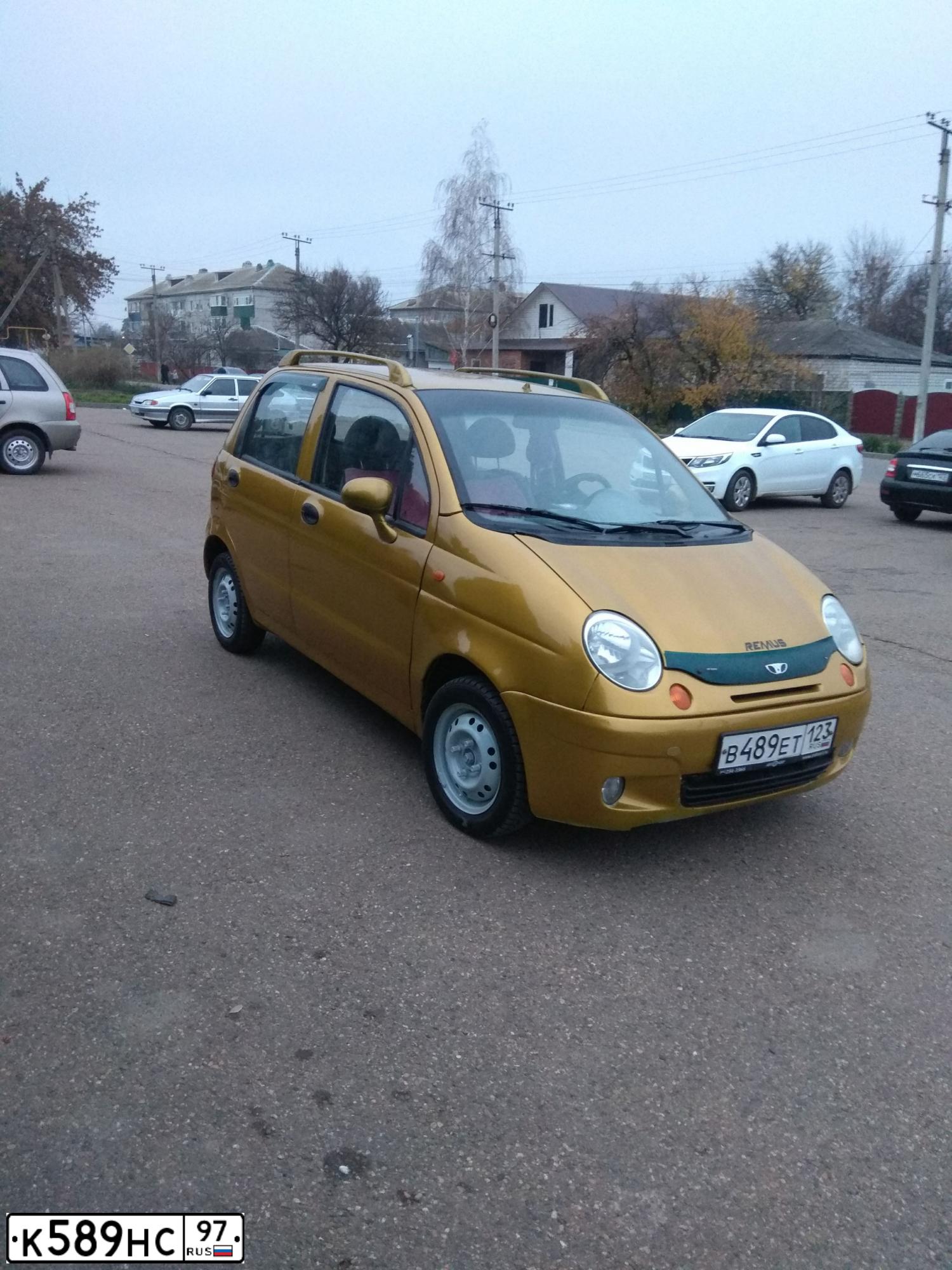 Фото автомобиля DAEWOO MATIZ, 2004 — госномер В489ЕТ123. Цвет: ЗОЛОТИСТО-ЖЕЛТЫЙ