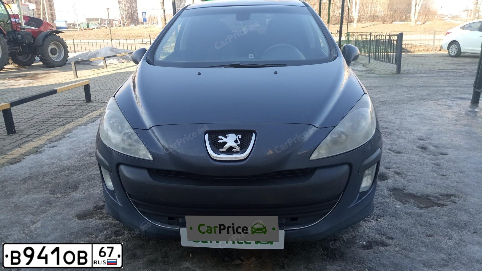 Фото автомобиля PEUGEOT 308, 2008 — госномер В941ОВ67. Цвет: ТЕМНО-СИНИЙ