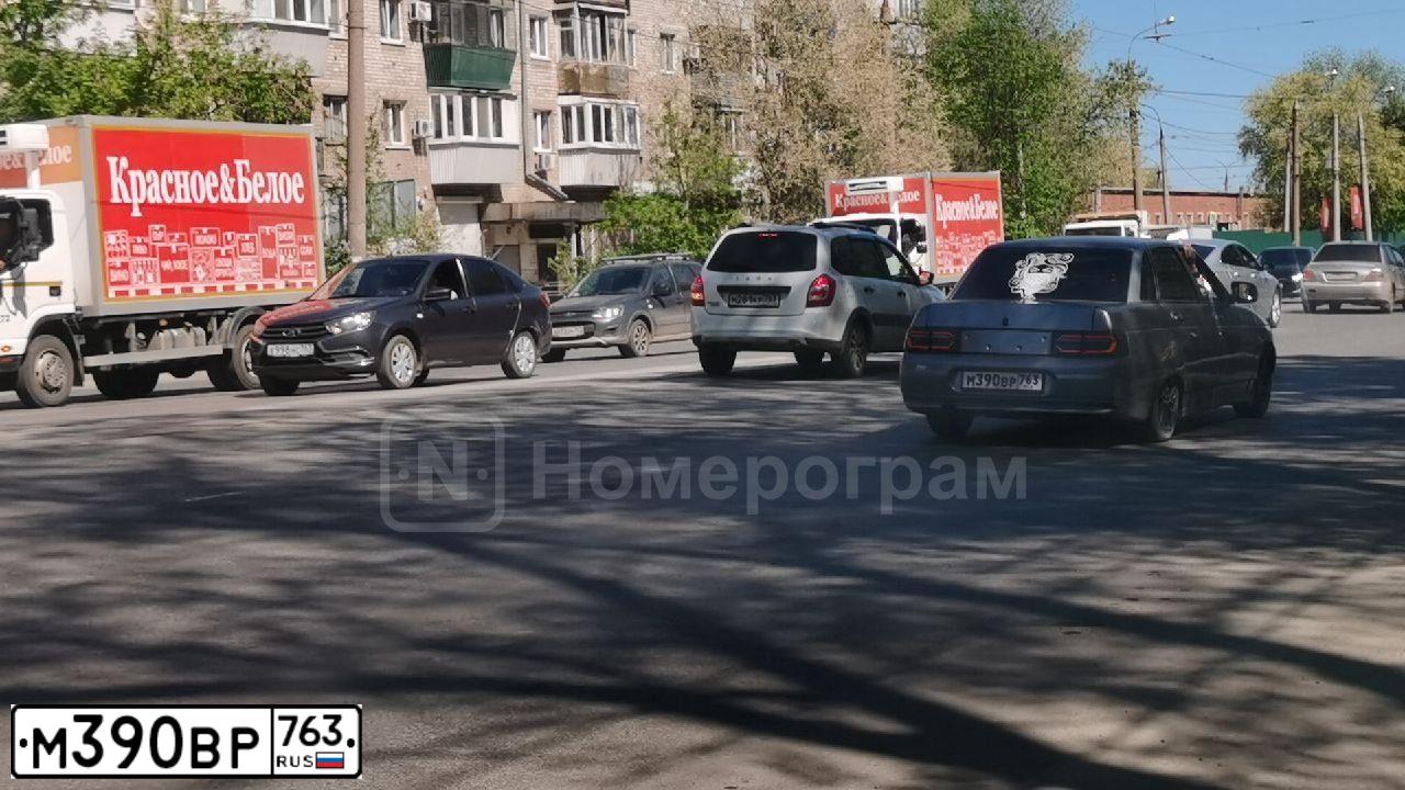 Фото автомобиля LADA 2110, 2006 — госномер М390ВР763. Цвет: средний серо-зеленый металлик
