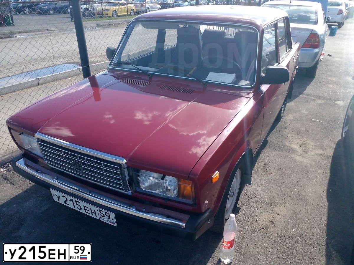 Фото автомобиля ВАЗ 21074 LADA 2107, 2007 — госномер Т131ТК152. Цвет: ВИШНЕВЫЙ