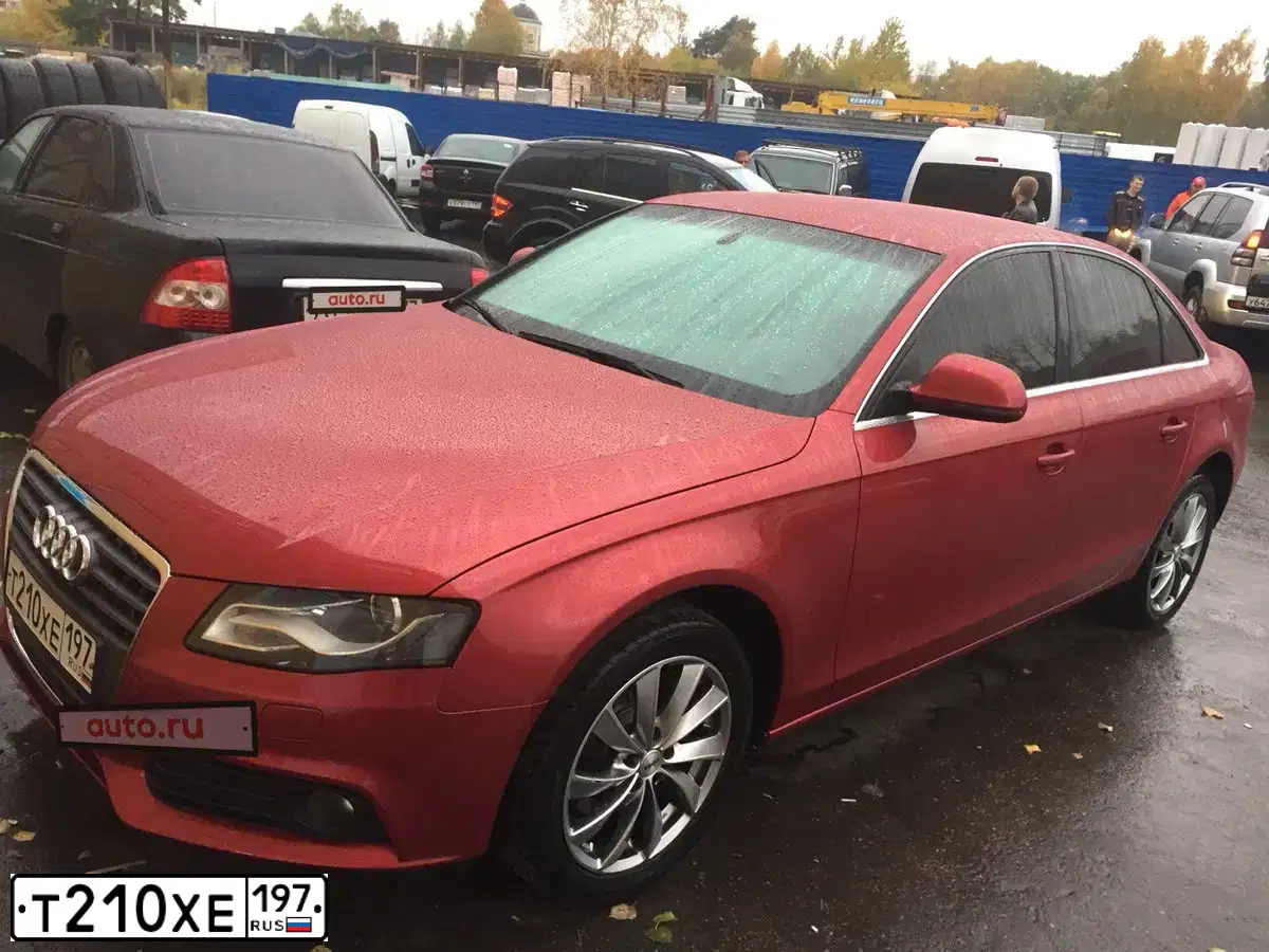 Фото автомобиля AUDI A4, 2008 — госномер Т210ХЕ197. Цвет: ВИШНЕВЫЙ