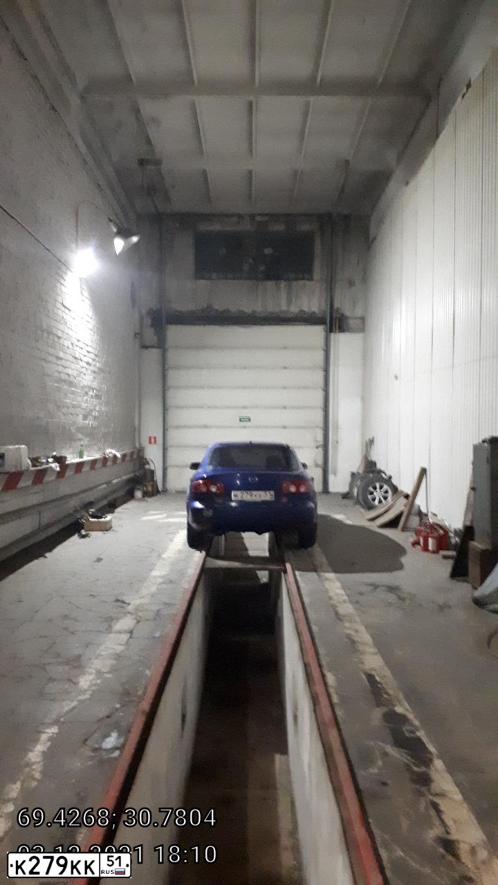 Фото автомобиля MAZDA 6, 2002 — госномер К279КК51. Цвет: синий