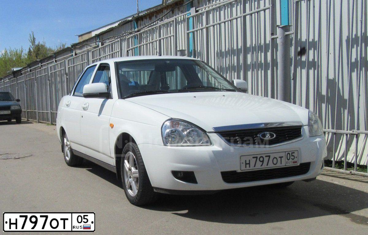 Фото автомобиля LADA PRIORA, 2014 — госномер Н436РС82. Цвет: Белый