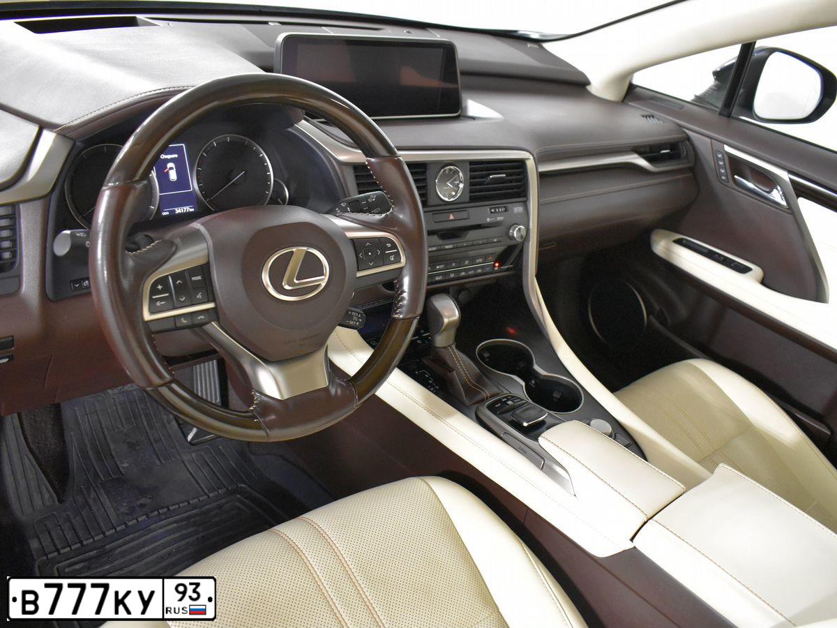 Фото автомобиля LEXUS RX350, 2016 — госномер Х348ЕО977. Цвет: синий