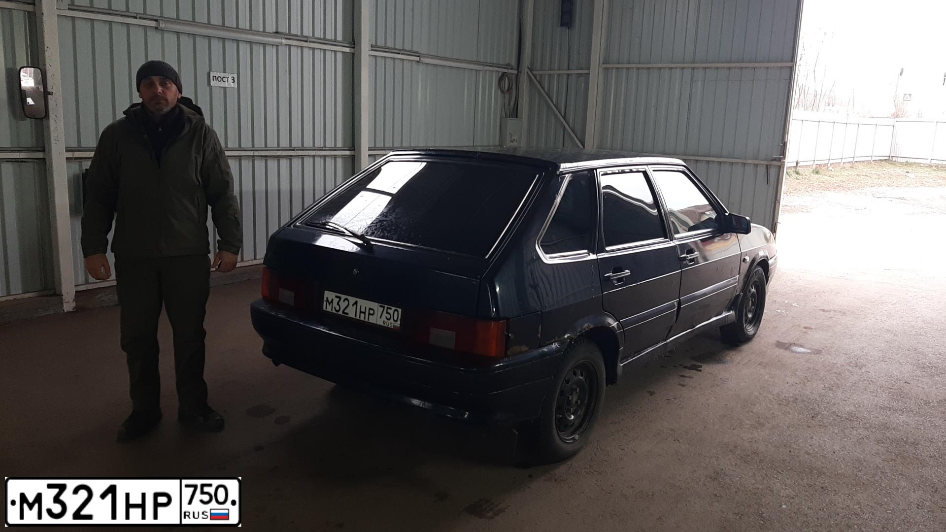 Фото автомобиля LADA 2114 SAMARA, 2007 — госномер М321НР750. Цвет: ГРАФИТОВЫЙ МЕТАЛИК