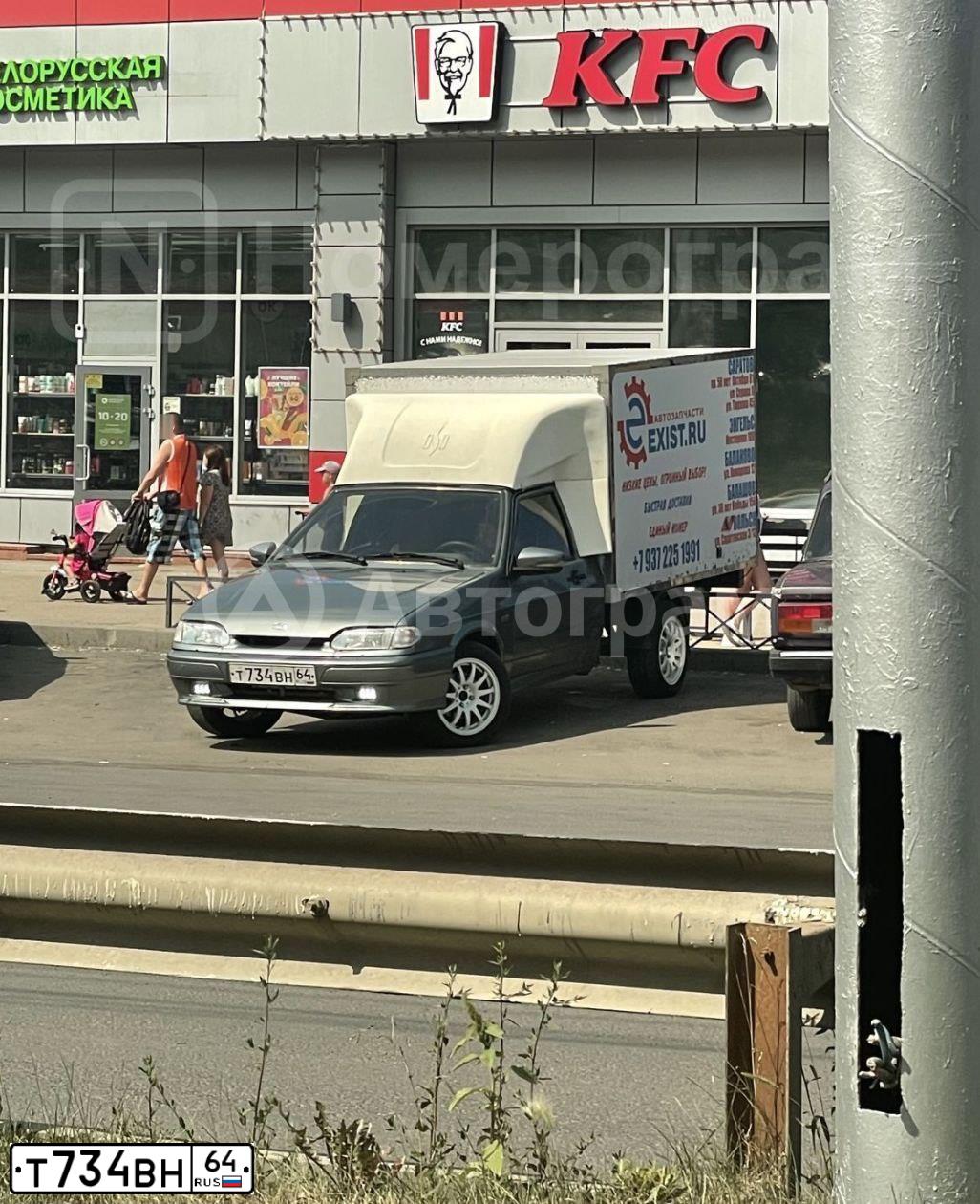 Фото автомобиля LADA 2347 WIS, 2011 — госномер Т734ВН64. Цвет: ТЕМНО СЕРЫЙ