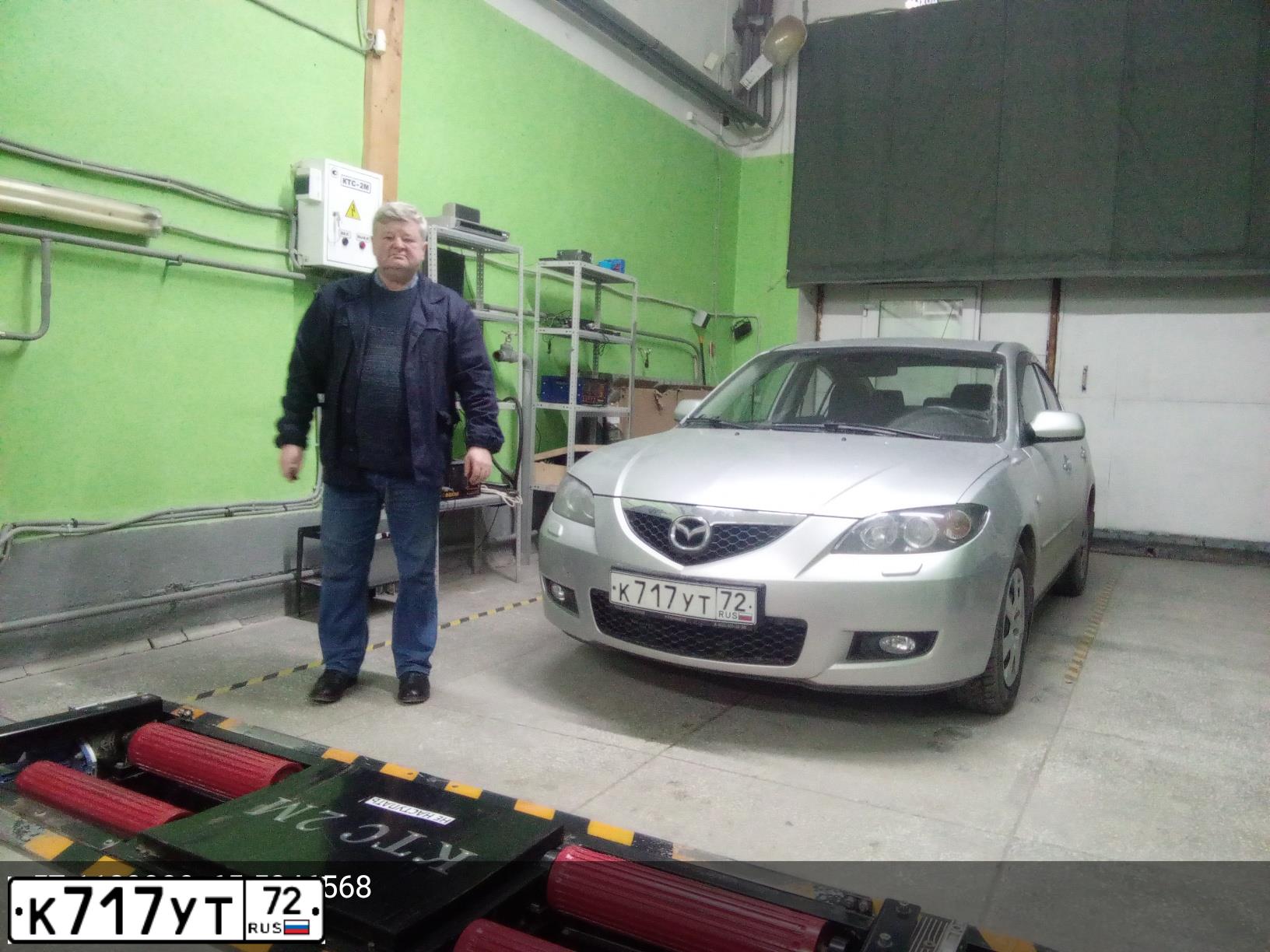 Фото автомобиля MAZDA 3, 2008 — госномер К717УТ72. Цвет: СЕРЕБРИСТЫЙ
