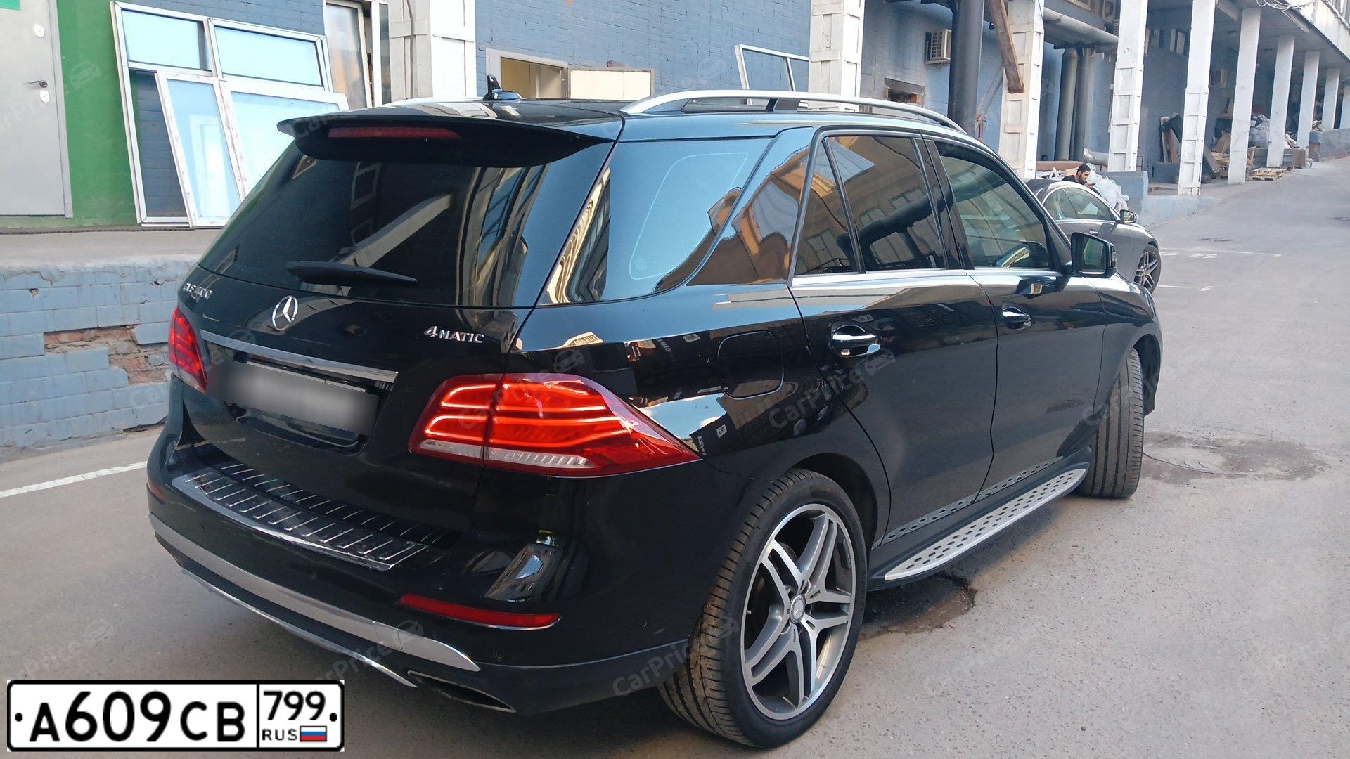 Фото автомобиля MERCEDES GLE-KLASSE, 2016 — госномер С786УМ799. Цвет: ЧЕРНЫЙ