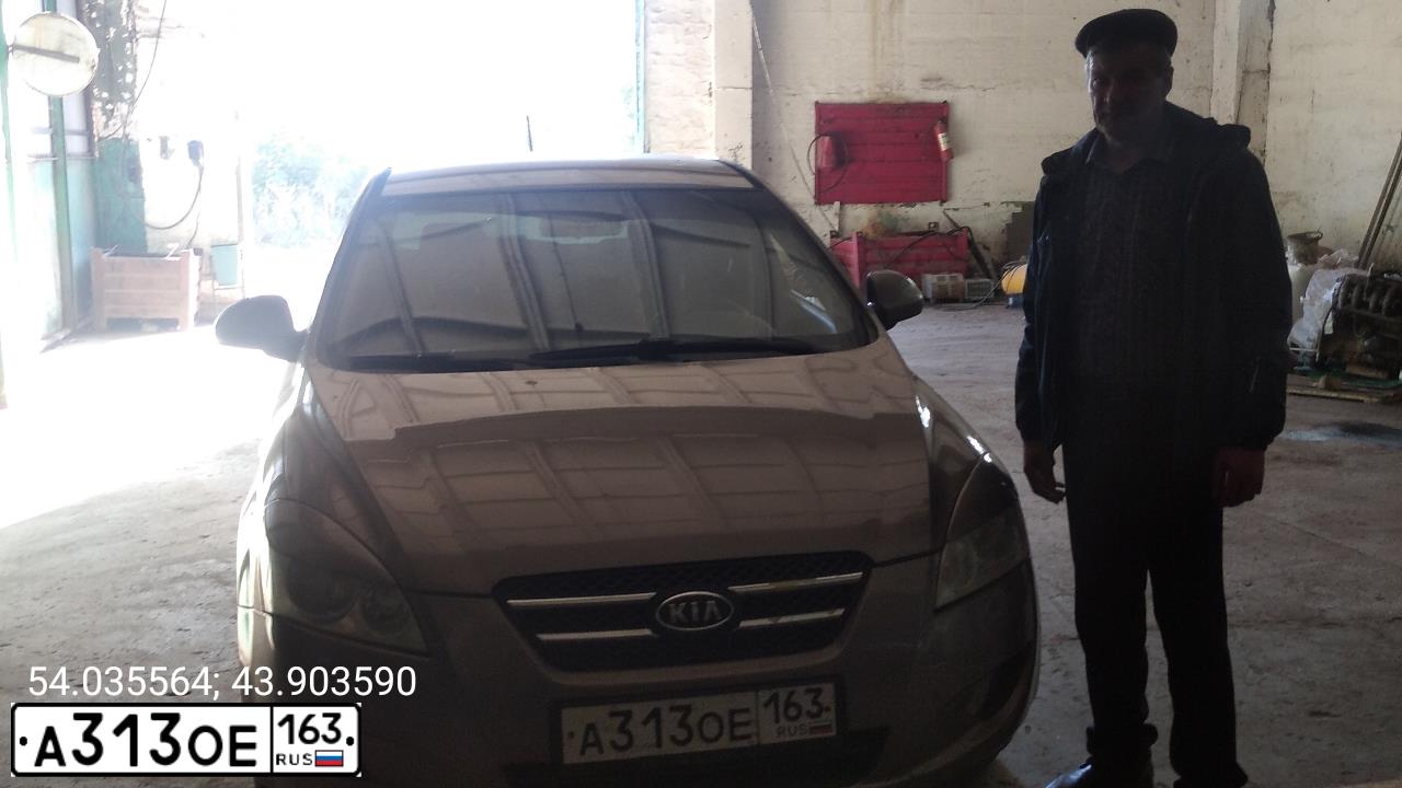 Фото автомобиля KIA CEE'D, 2008 — госномер Т275ОН58. Цвет: БЕЖЕВЫЙ