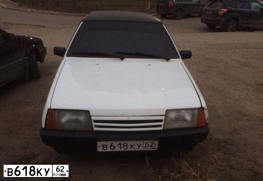 Фото автомобиля LADA 2109 SAMARA, 2001 — госномер В618КУ62. Цвет: КОМБИНИР. БЕЛЫЙ ЧЕРНЫЙ