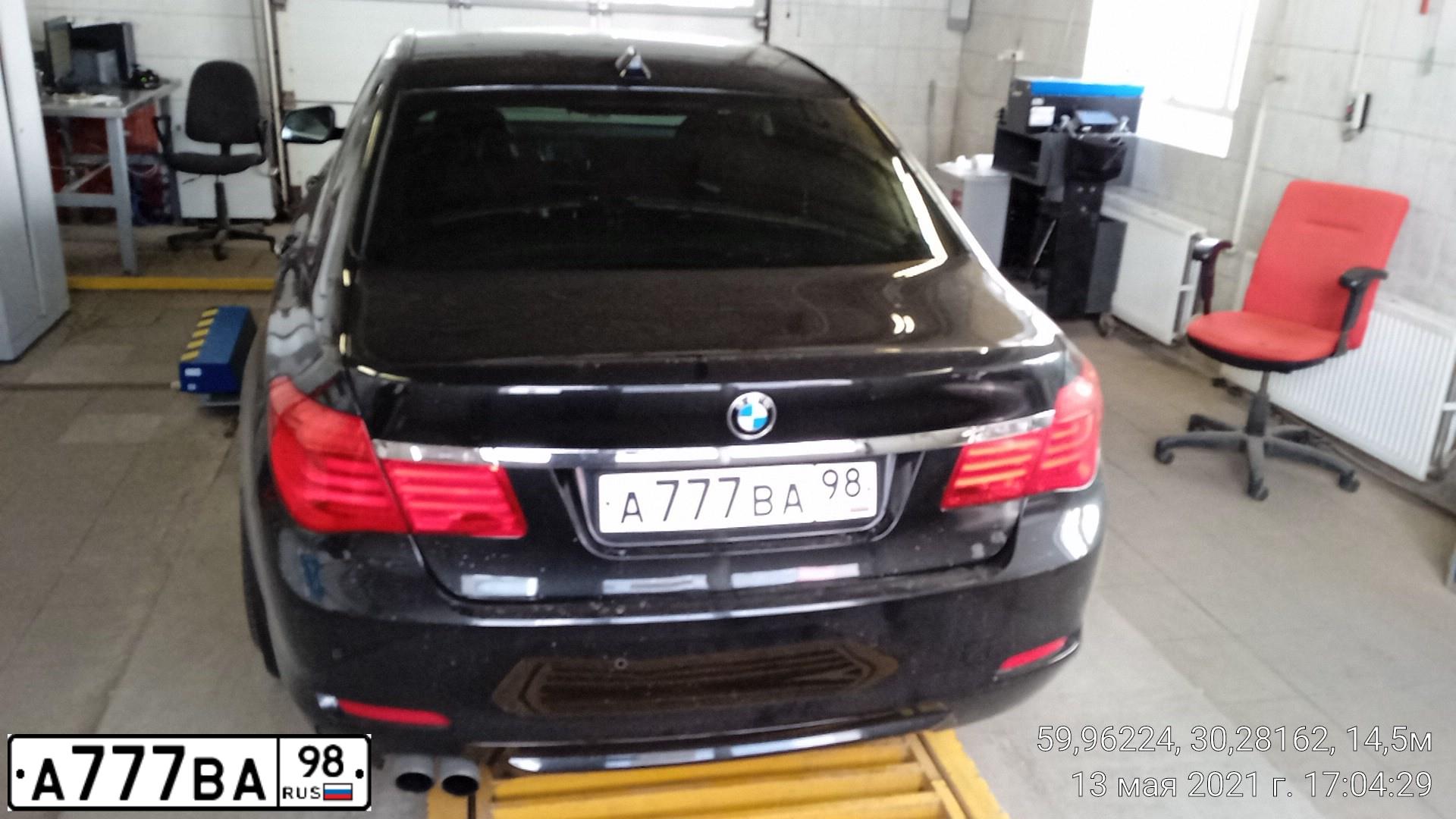 Фото автомобиля БМВ 730D, 2011 — госномер А777ВА98. Цвет: ЧЕРНЫЙ