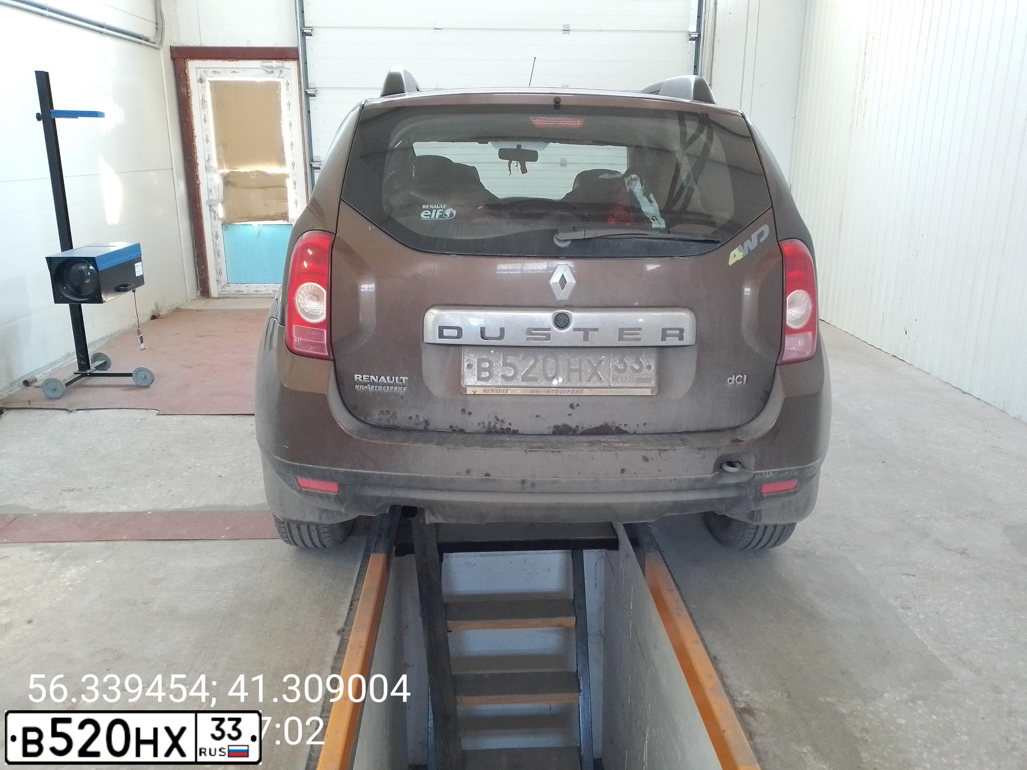 Фото автомобиля RENAULT DUSTER, 2013 — госномер Х118РО797. Цвет: Коричневый