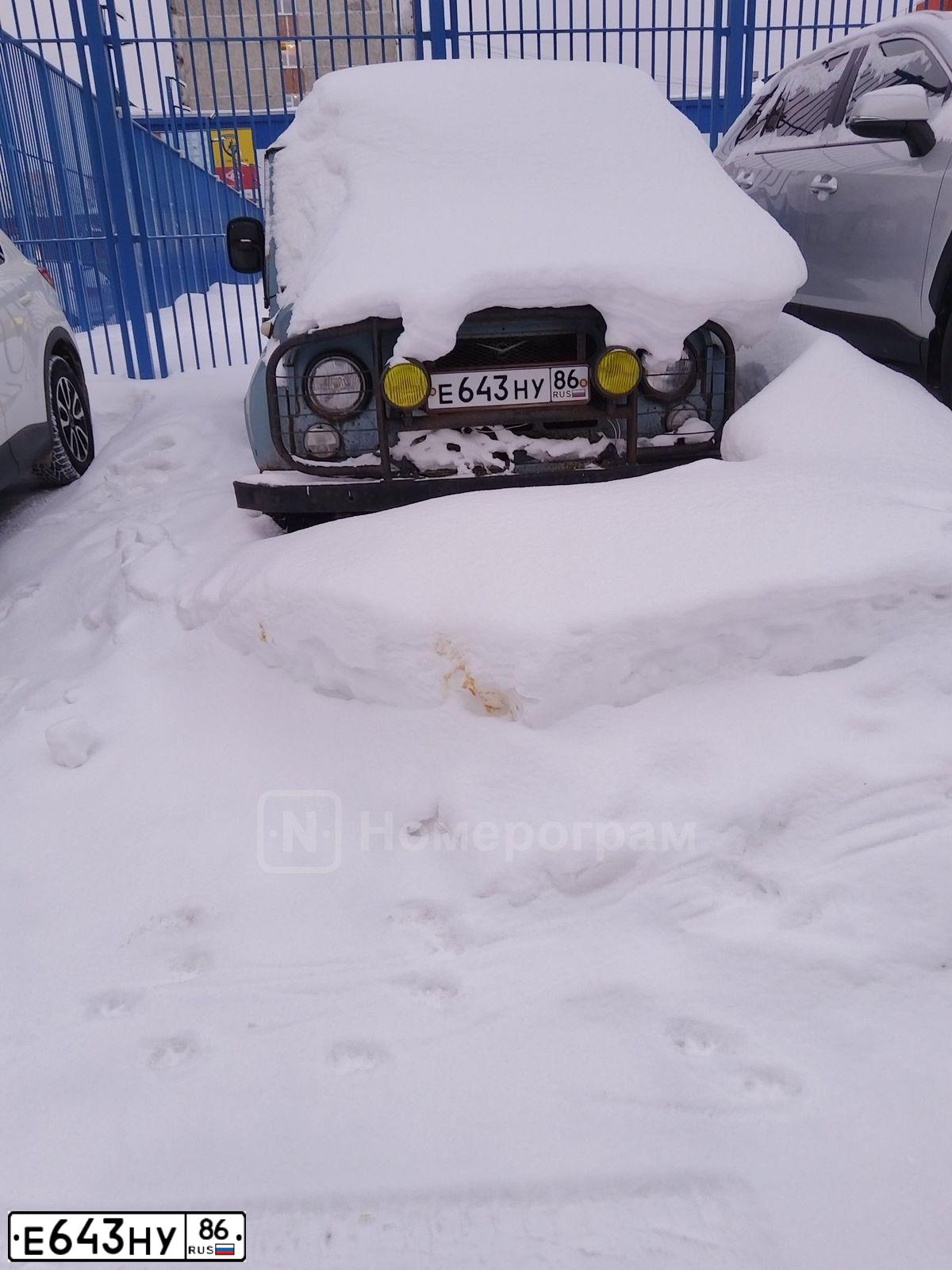 Фото автомобиля UAZ 3151 / HUNTER, 2000 — госномер Е643НУ86. Цвет: СЕРО-ГОЛУБОЙ