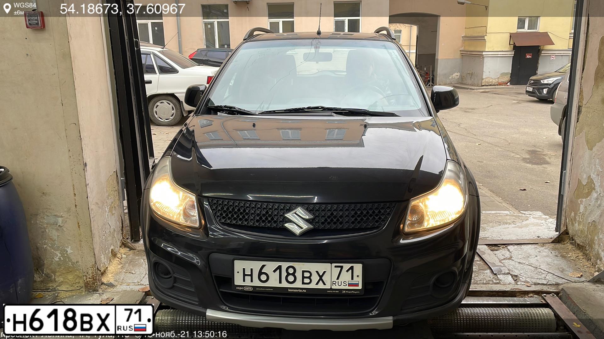 Фото автомобиля SUZUKI SX 4, 2013 — госномер Н618ВХ71. Цвет: ЧЕРНЫЙ
