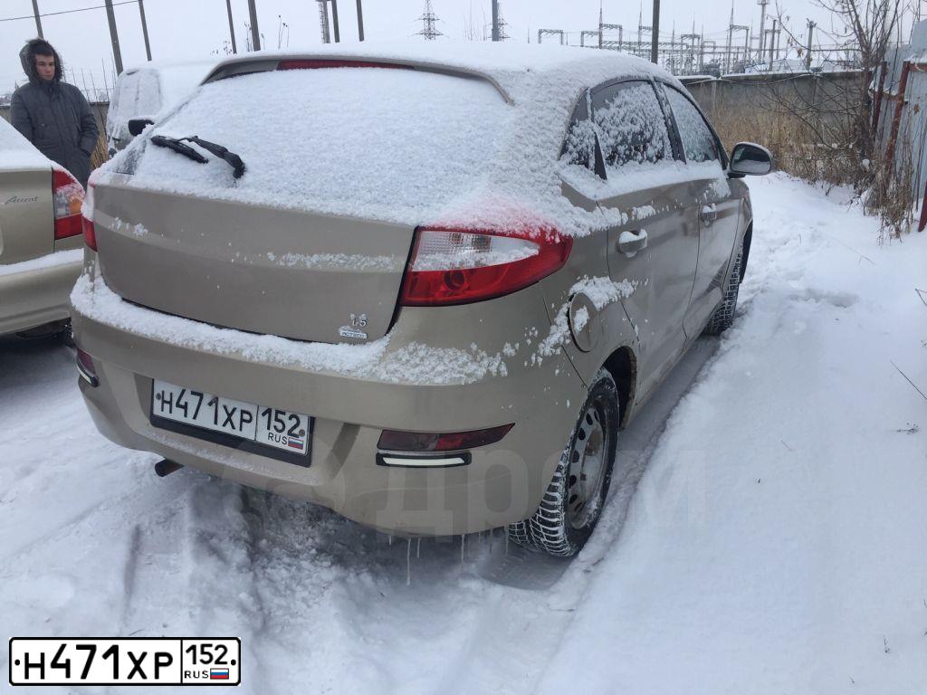 Фото автомобиля CHERY BONUS /A13/, 2012 — госномер М017ОН152. Цвет: БЛЕДНО-БЕЖЕВЫЙ