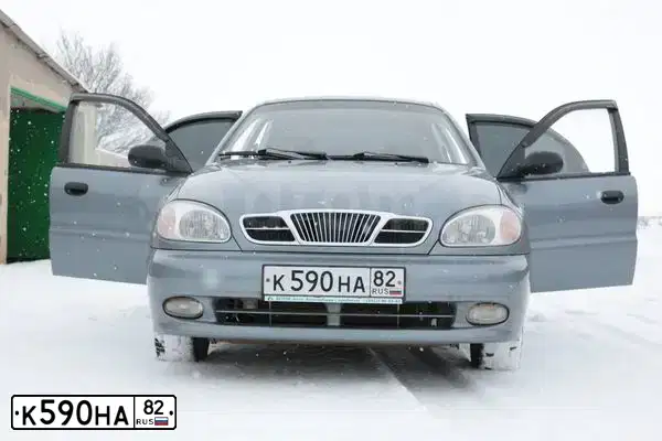 Фото автомобиля ZAZ LANOS, 2008 — госномер Н031РЕ82. Цвет: Серебристый