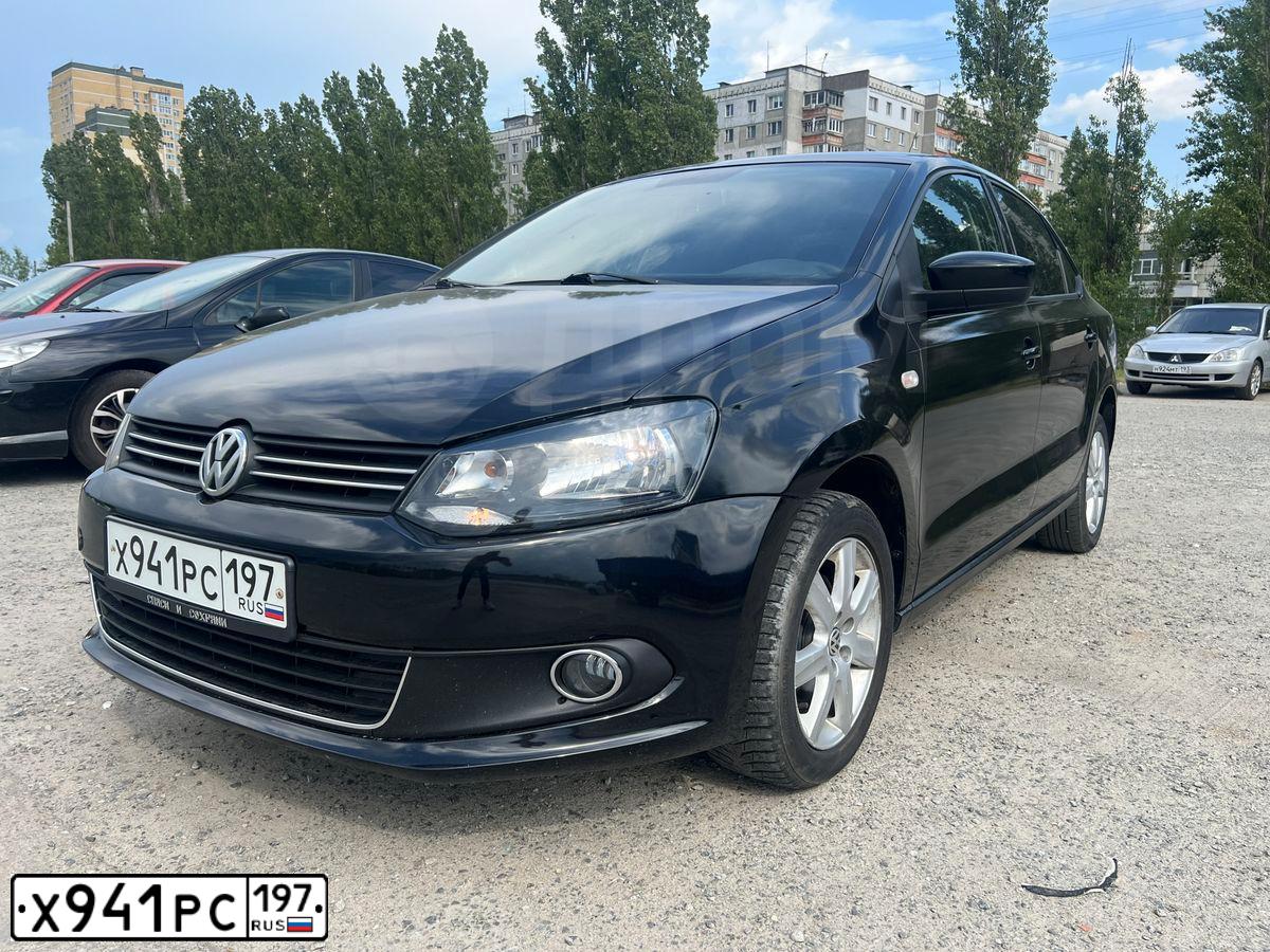 Фото автомобиля VOLKSWAGEN POLO, 2011 — госномер Х941РС197. Цвет: ЧЕРНЫЙ