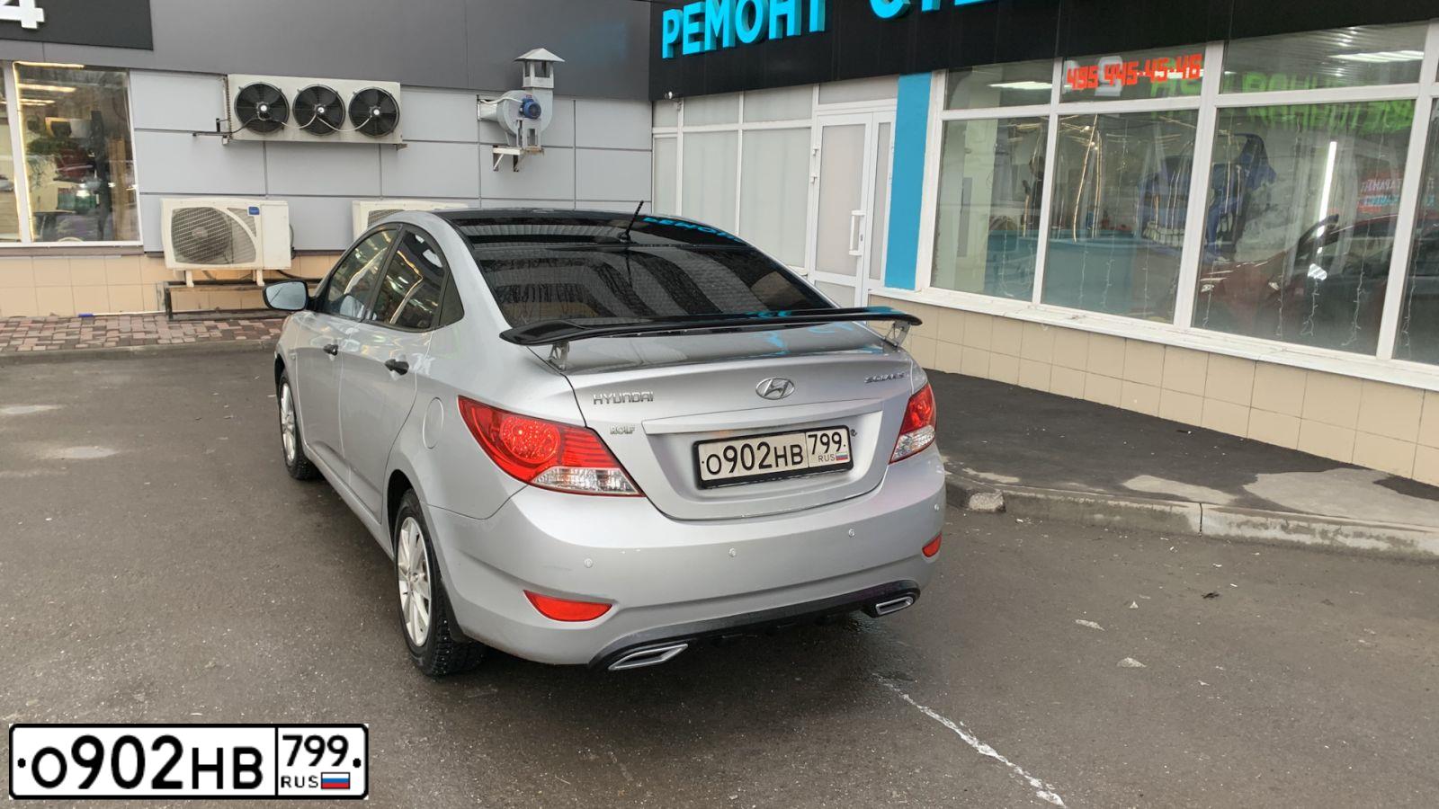 Фото автомобиля HYUNDAI SOLARIS, 2012 — госномер Р760ТО05. Цвет: СЕРЕБРИСТЫЙ