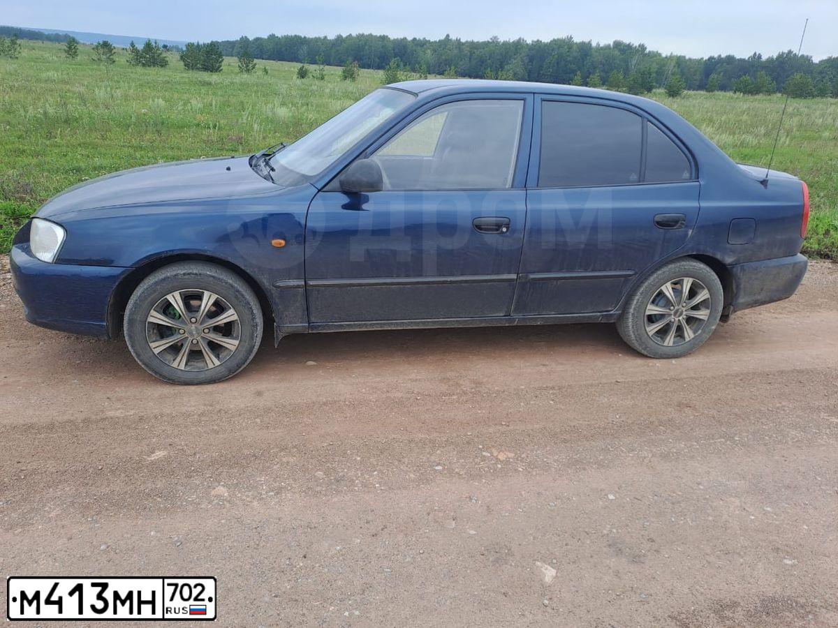Фото автомобиля TAGAZ ACCENT, 2007 — госномер А246ХР102. Цвет: синий