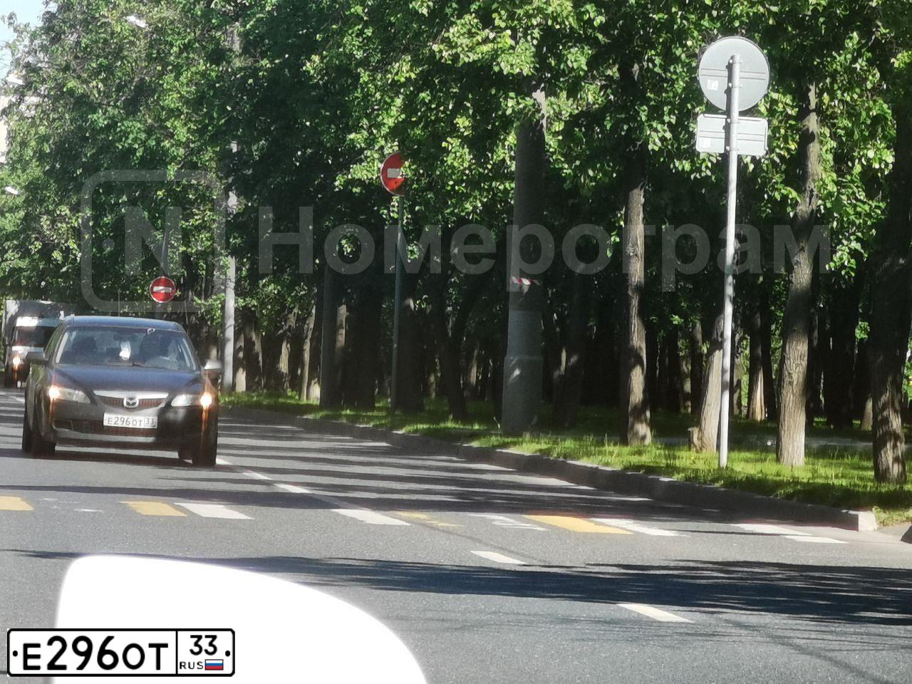 Фото автомобиля MAZDA 6, 2007 — госномер Е296ОТ33. Цвет: ЧЕРНЫЙ