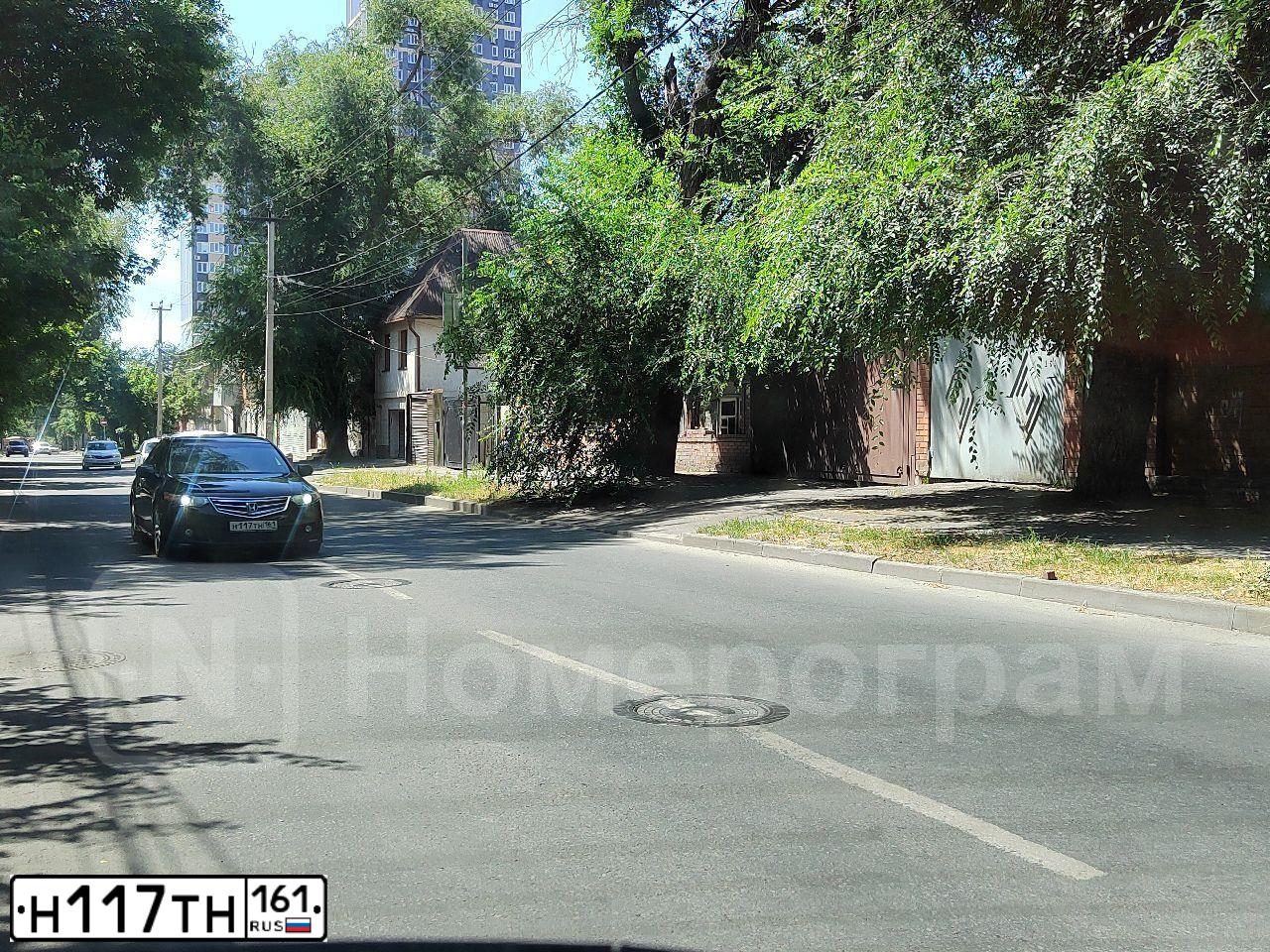Фото автомобиля HONDA ACCORD, 2008 — госномер Н117ТН161. Цвет: ЧЕРНЫЙ