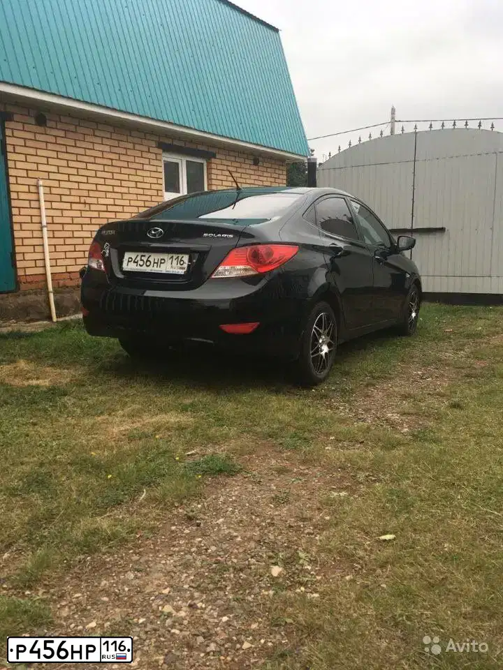 Фото автомобиля HYUNDAI SOLARIS, 2012 — госномер В535ВА716. Цвет: ЧЕРНЫЙ
