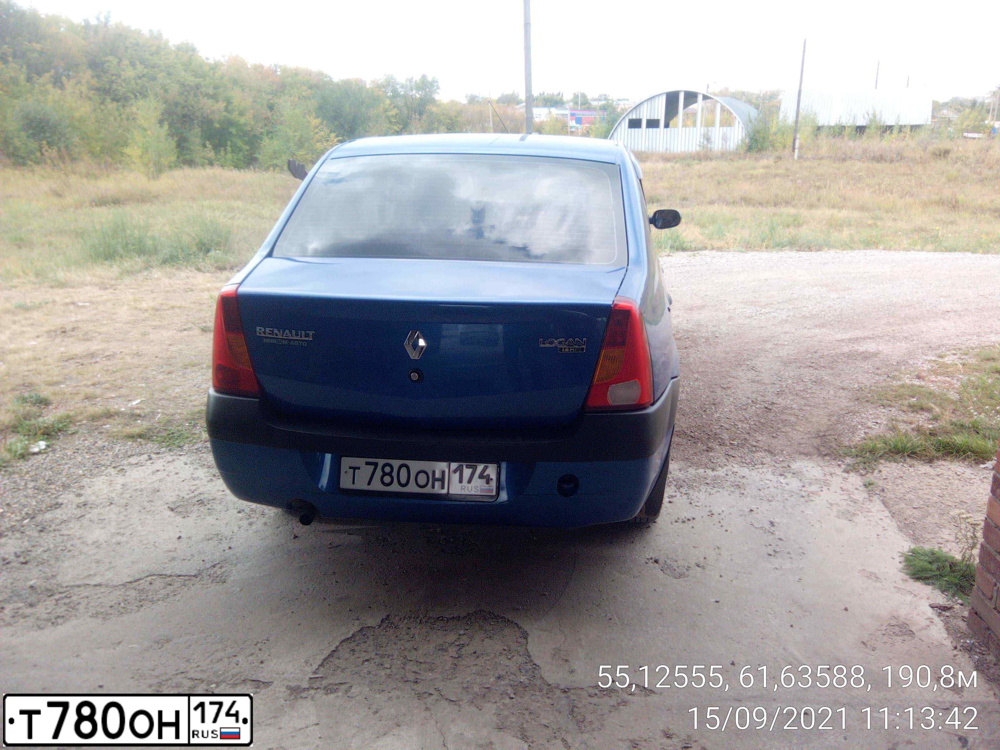 Фото автомобиля RENAULT LOGAN, 2007 — госномер А202УУ177. Цвет: СЕРЫЙ