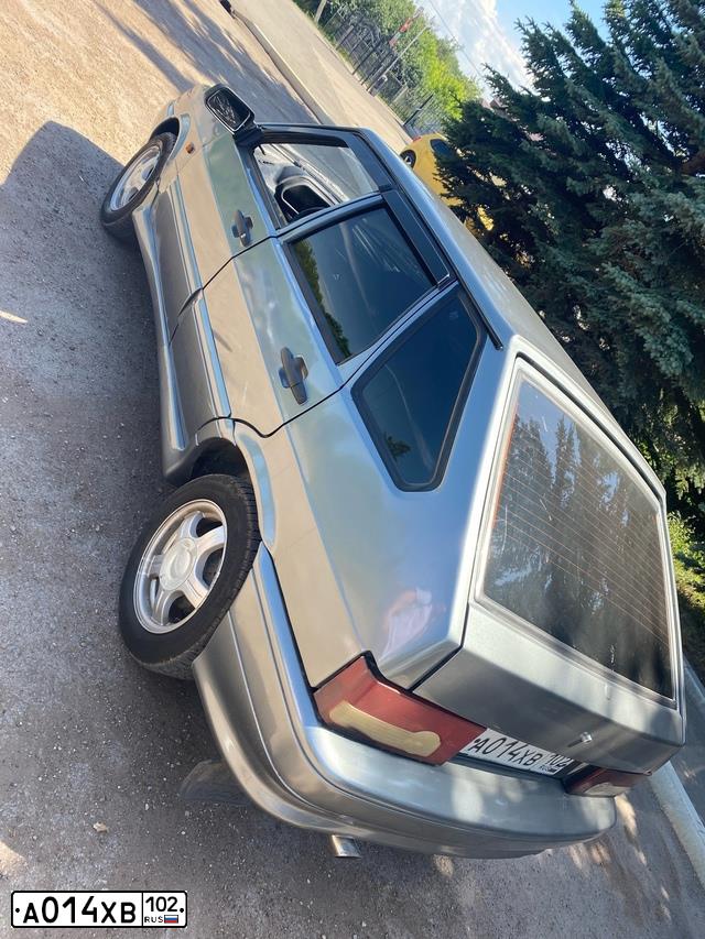 Фото автомобиля LADA 2114 SAMARA, 2007 — госномер А014ХВ102. Цвет: СРЕДНИЙ СЕРО ЗЕЛ МЕТ