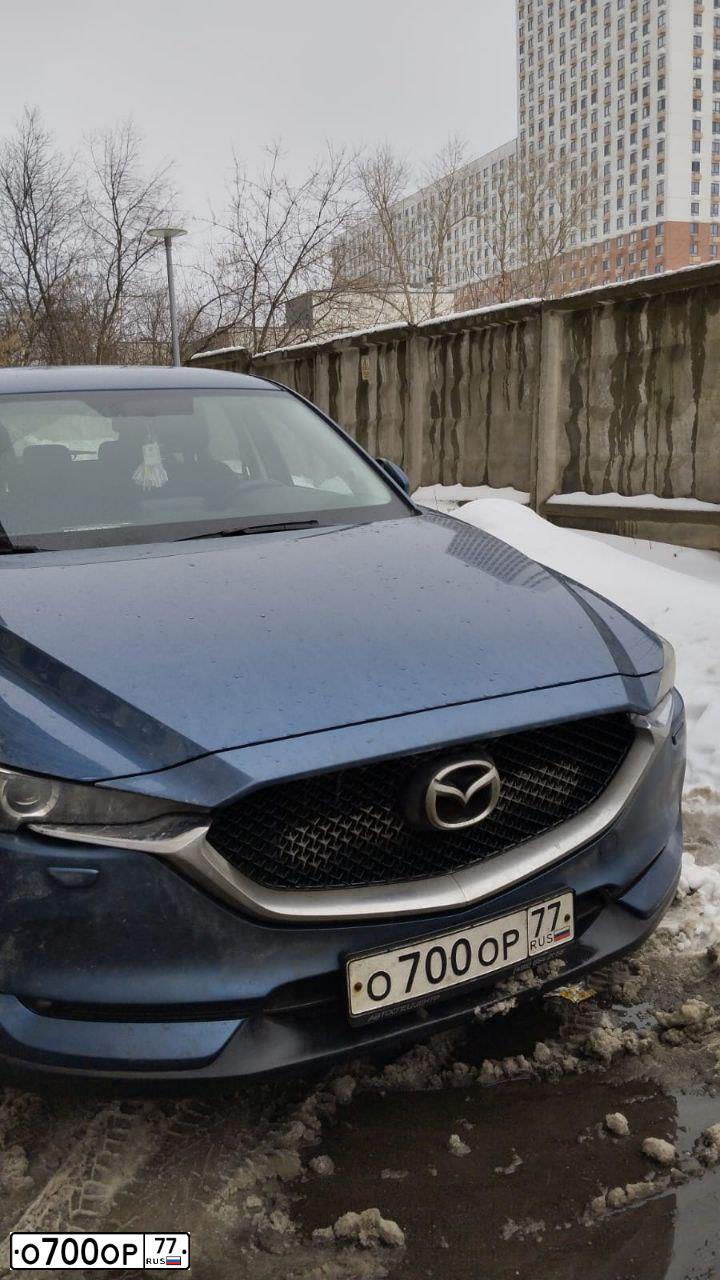 Фото автомобиля MAZDA CX-5, 2013 — госномер К291ОВ799. Цвет: Белый