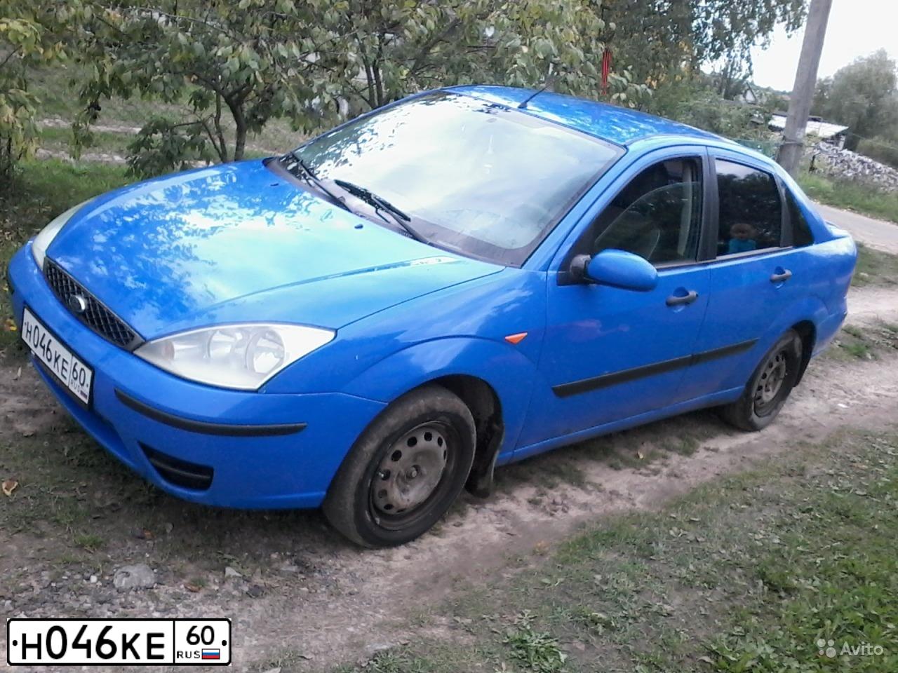 Фото автомобиля ФОРД ФОКУС, 2003 — госномер С968УО60. Цвет: голубой