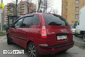 Фото автомобиля HYUNDAI MATRIX, 2006 — госномер К332ОО799. Цвет: Красный