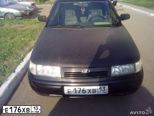 Фото автомобиля LADA 2110, 2007 — госномер Е176ХВ13. Цвет: Сине-Черный