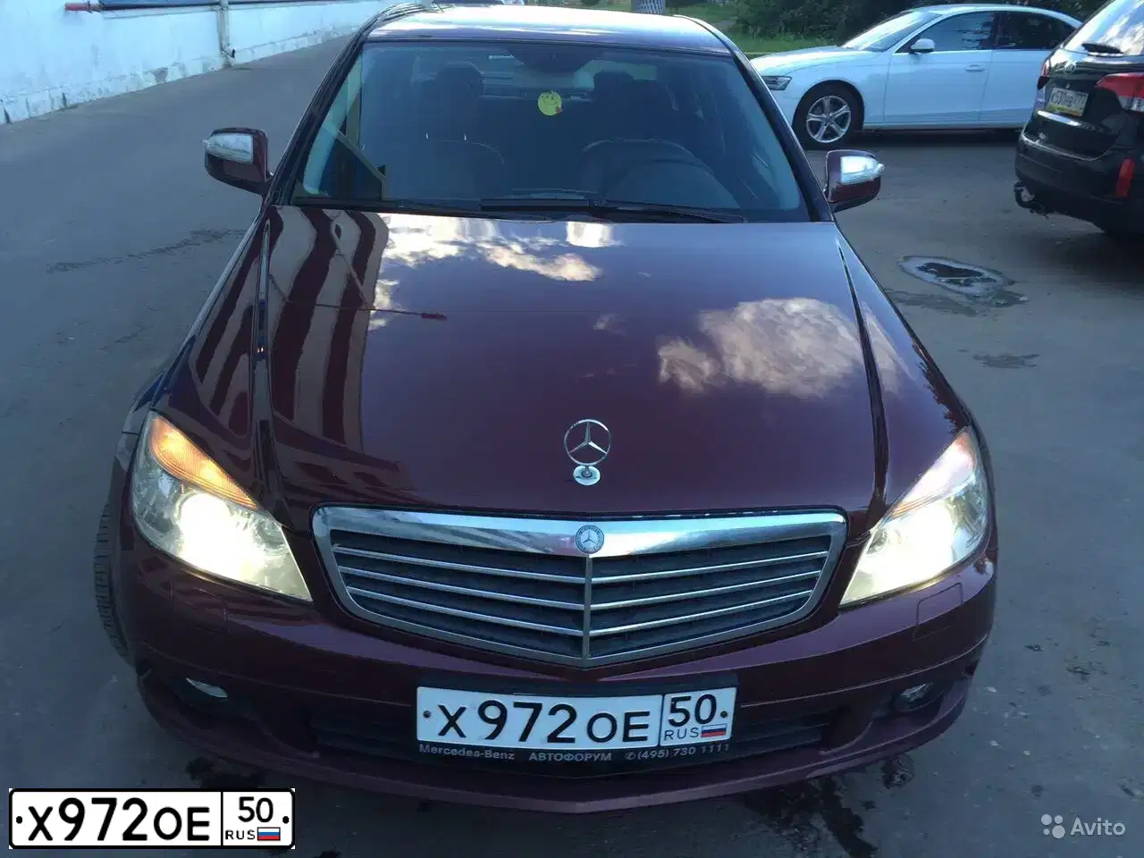 Фото автомобиля MERCEDES C-KLASSE, 2007 — госномер Т612МА31. Цвет: ВИШНЕВЫЙ