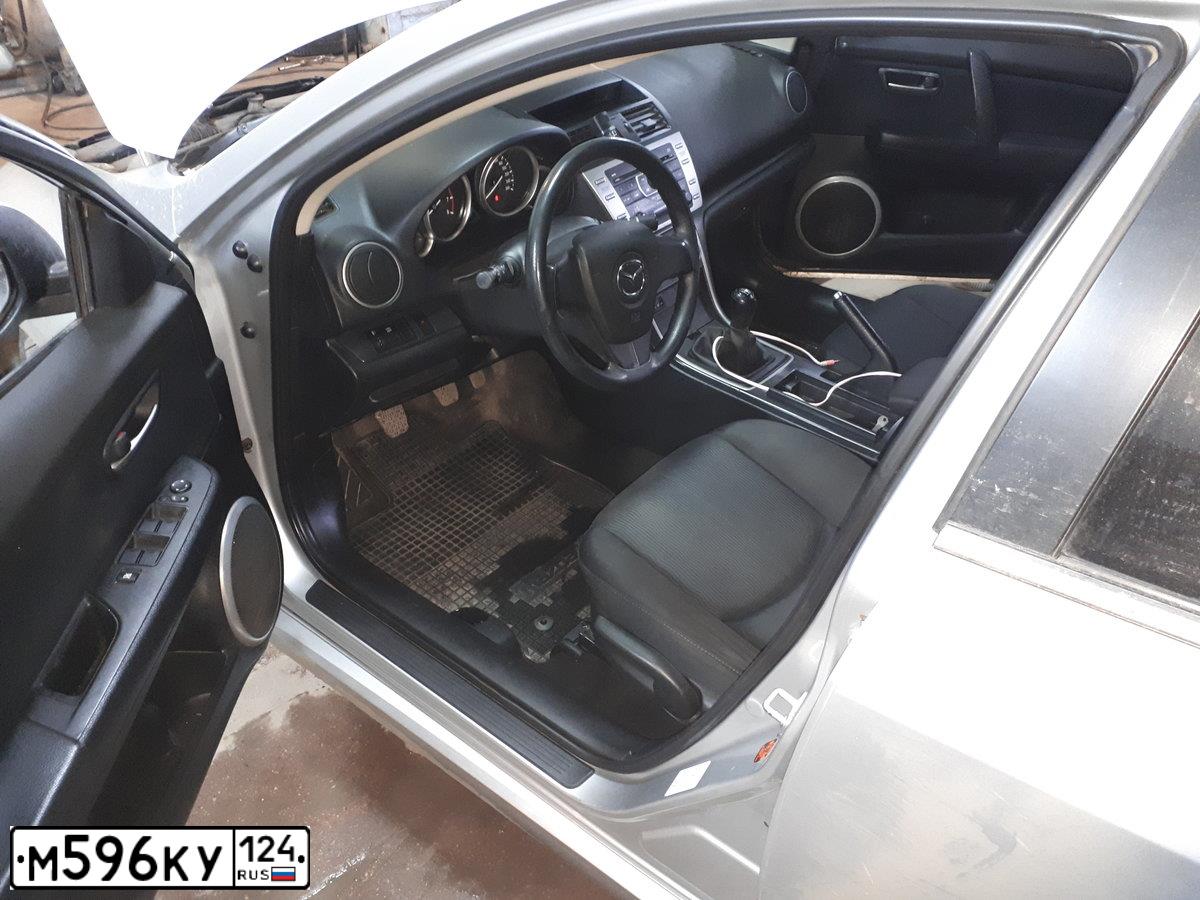 Фото автомобиля MAZDA 6, 2008 — госномер Х022МК142. Цвет: Серебристый