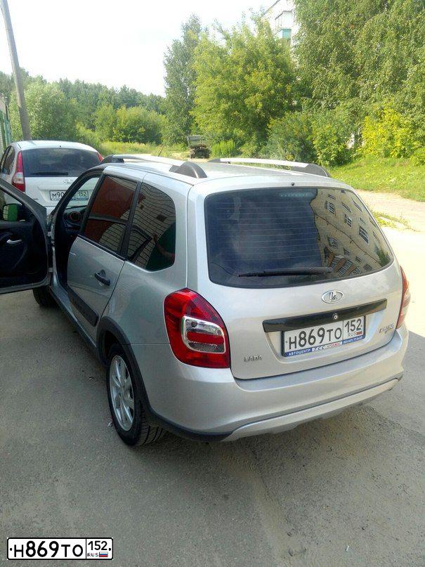 Фото автомобиля LADA 2194 KALINA, 2015 — госномер Н869ТО152. Цвет: Серебристый