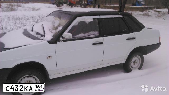 Фото автомобиля LADA 2109 SAMARA, 1998 — госномер С432КА161. Цвет: Белый