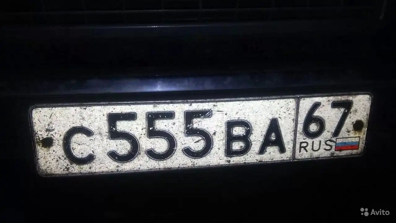 Фото автомобиля LADA 2107, 1998 — госномер С555ВА67. Цвет: синий