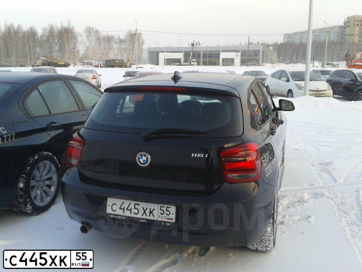 Фото автомобиля BMW SERIE 1, 2013 — госномер С445ХК55. Цвет: ЧЕРНЫЙ
