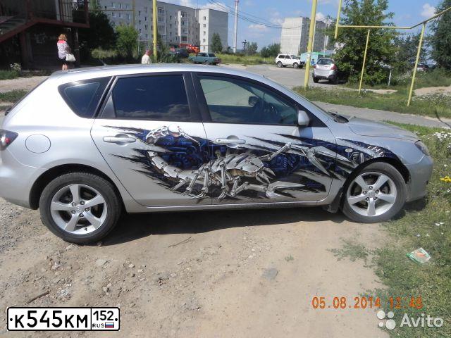 Фото автомобиля MAZDA 3, 2006 — госномер К545КМ152. Цвет: СЕРЕБРИСТЫЙ