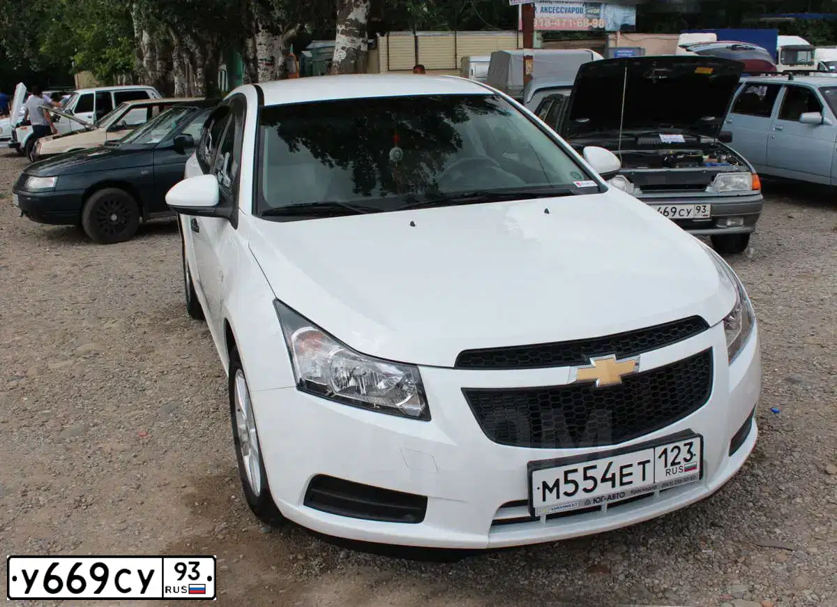 Фото автомобиля LADA 1119 KALINA, 2011 — госномер У669СУ93. Цвет: БЕЛЫЙ