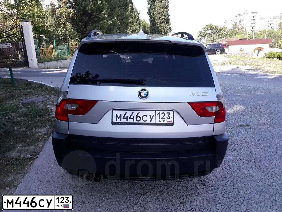 Фото автомобиля BMW X3, 2004 — госномер Н400ТУ154. Цвет: СЕРЕБРИСТЫЙ