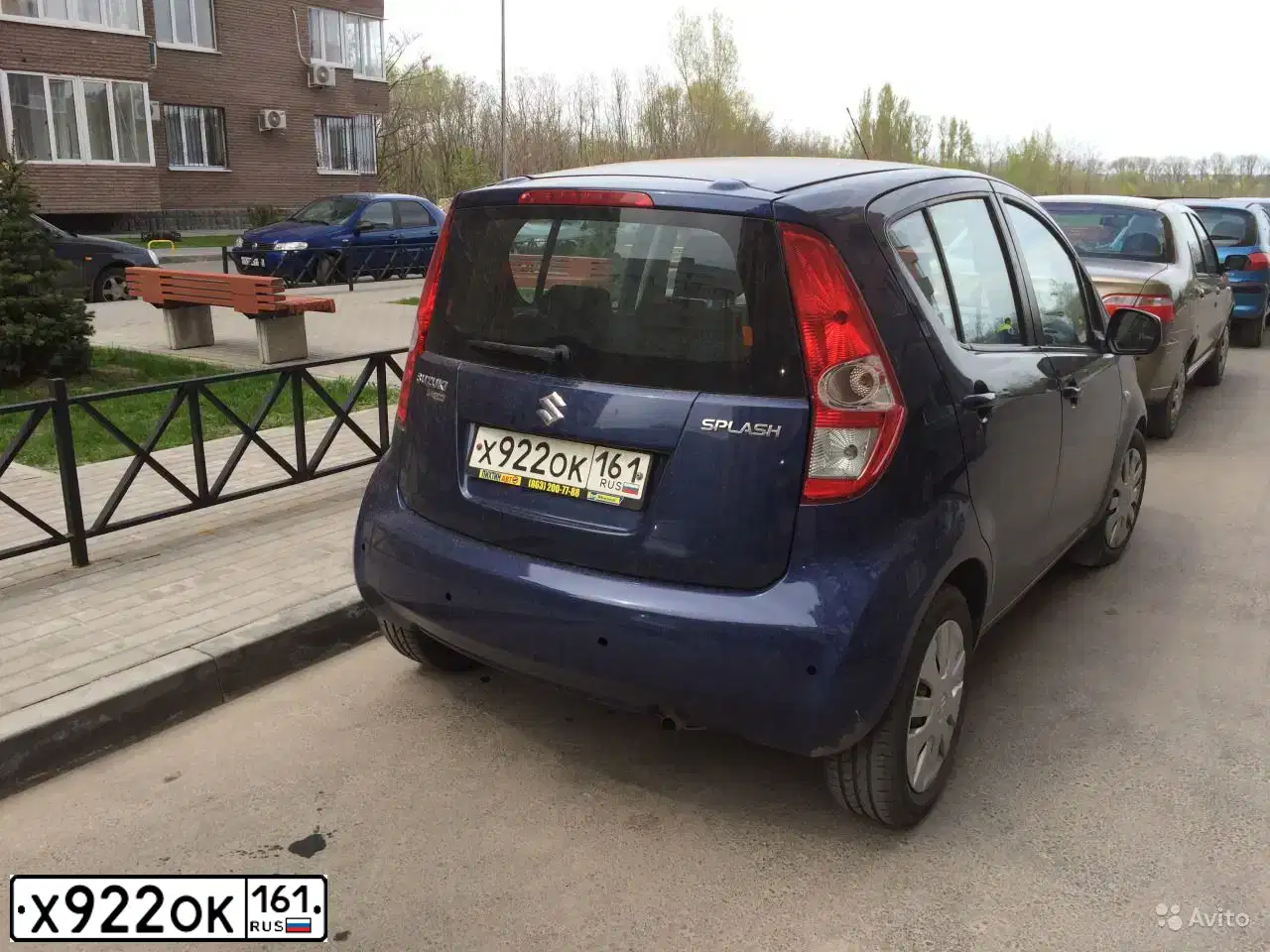 Фото автомобиля SUZUKI SPLASH, 2009 — госномер Х922ОК161. Цвет: СИНИЙ