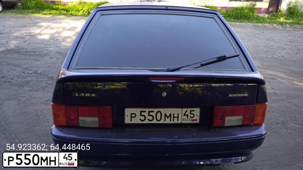 Фото автомобиля LADA 2114 SAMARA, 2012 — госномер Х303ЕЕ72. Цвет: синий