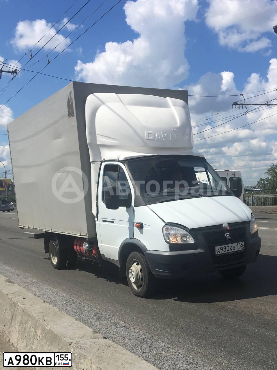 Фото автомобиля GAZ 3302 EL, 2018 — госномер А980КВ155. Цвет: Белый