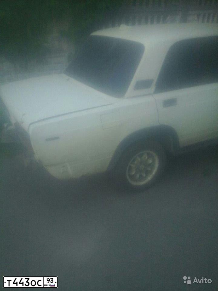 Фото автомобиля LADA 2107, 1989 — госномер Т443ОС93. Цвет: БЕЛЫЙ
