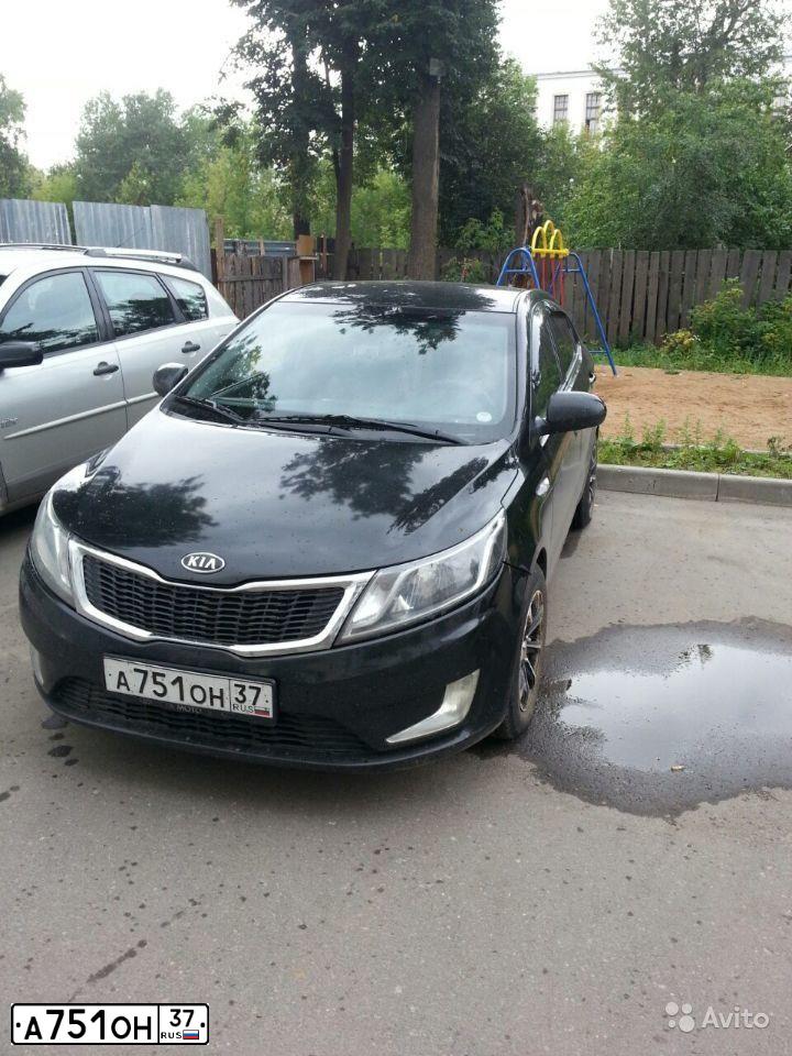 Фото автомобиля KIA RIO, 2011 — госномер А751ОН37. Цвет: ЧЕРНЫЙ