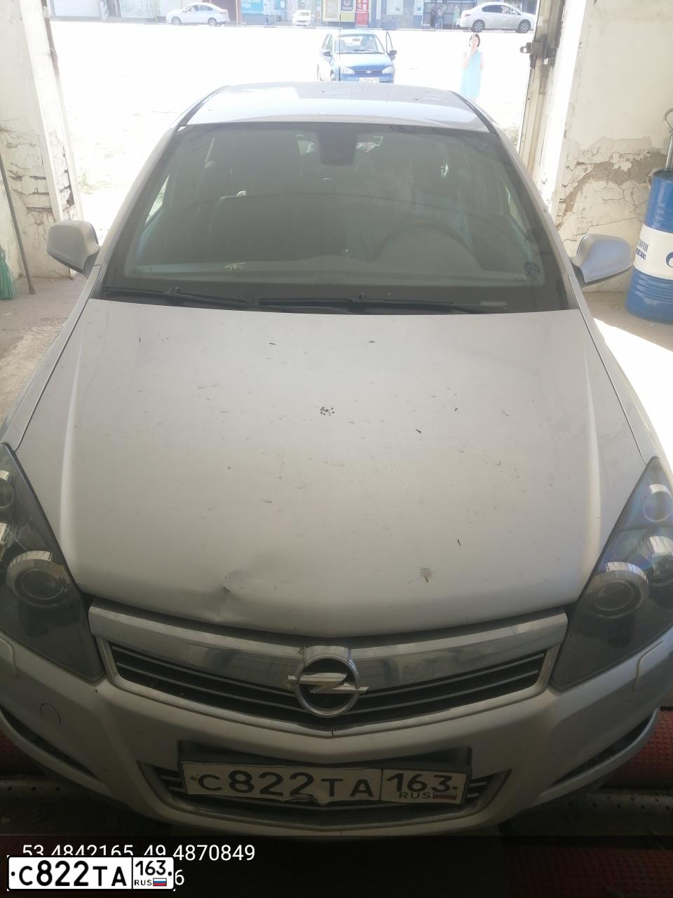 Фото автомобиля OPEL ASTRA, 2010 — госномер С822ТА163. Цвет: СЕРЕБРИСТЫЙ