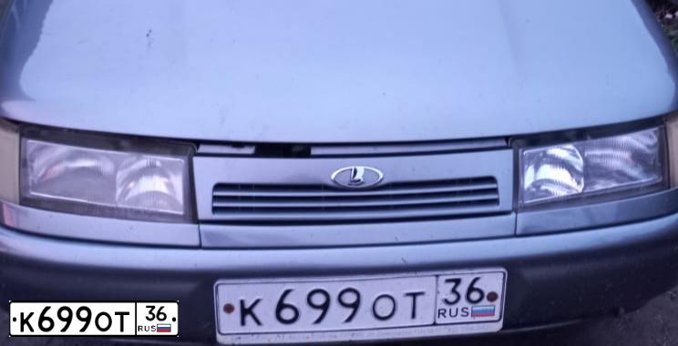 Фото автомобиля LADA 2110, 2005 — госномер К777ОТ36. Цвет: средний серо-зеленый металлик